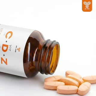 [2 แถม 2] DR.JADE วิตามินซี Vit C + D3 + Zinc อาหารเสริม วิตามินซี วิตามินดี3 และซิงก์ เสริมภูมิคุ้มกัน หมอเจด [30 เม็ด]