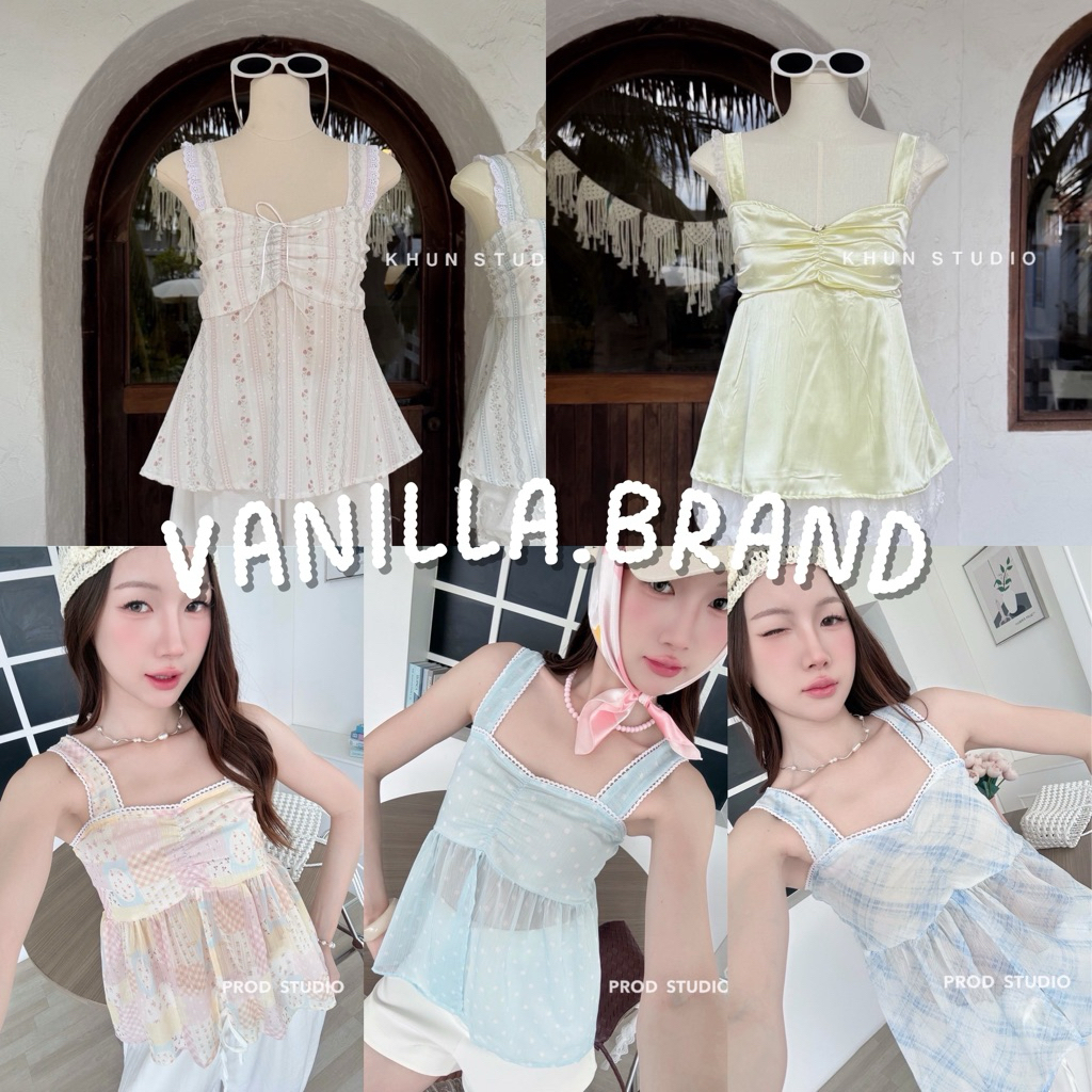 เสื้อสายเดี่ยวใหญ่ แต่งขอบลูกไม้ -ttm / VB0016