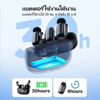 BOYA mini 2 ไมค์โครโฟนไร้สายตัดเสียงรบกวน ขนาดเล็กใช้งานง่าย มีเคสชาร์จ ประกันศูนย์ไทย