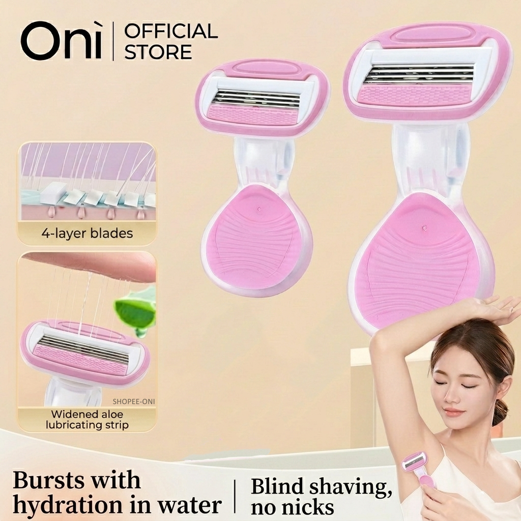 Oni Moisturizing Mini Razor, Travel razor, มีดโกนขนมินิ,มีดโกนแผ่นชุ่มชื้น,มีดโกนอ่อนโยน