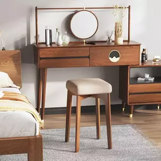 Wooden Chair เก้าอี้ไม้เนื้อแข็ง สตูล Minimal สูง 48 ซม. รับน้ำหนัก150กก. สำหรับบ้านและห้องทานข้าว