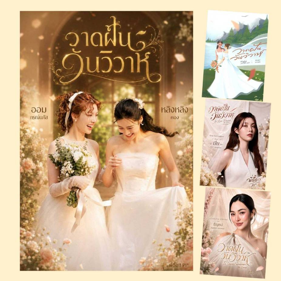 นิยายวาย  ยูริ วาดฝันวันวิวาห์ ผู้เขียน:reallyb สำนักพิมพ์:reallyb #LingOrm #หลิงออม