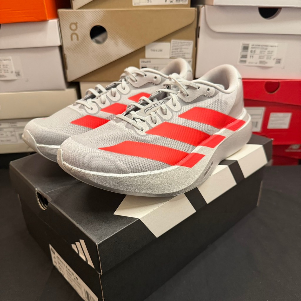 รองเท้าวิ่งผู้หญิง ADIZERO EVO SL สี SILVMT/LUCRED/IRONMT