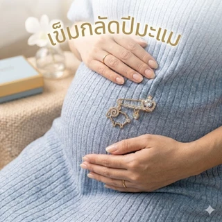 เข็มกลัดปีมะแม พินเพชรพรีเมียม เข็มเล็กชุดไม่พรุน by OnepichHandmade MadeinThailand