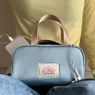 SUNSCRÈME - MINI ROSIE POUCH (กระเป๋าใส่เครื่องสำอาง/มือถือ/กล้อง) สีมินต์/ชมพู/เหลือง/ฟ้า
