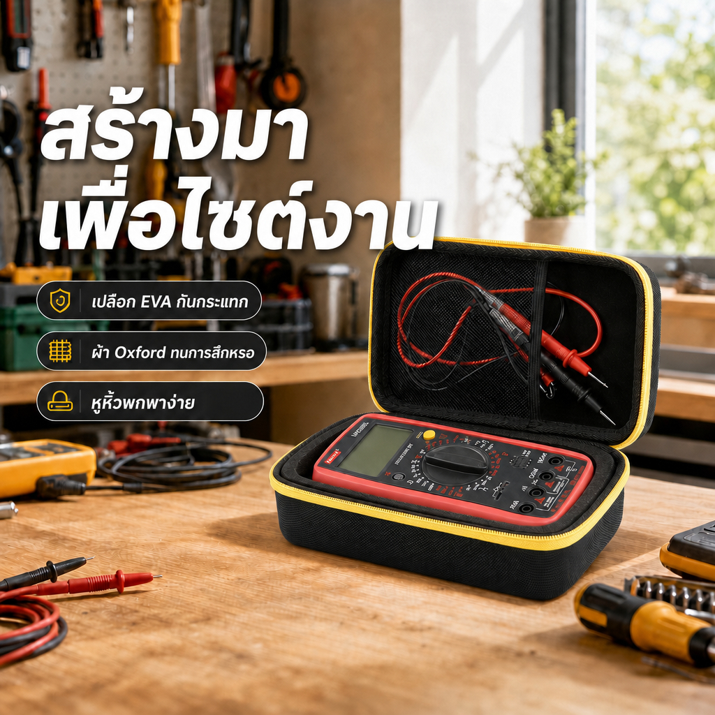 Fluke 15B+/17B+มัลติมิเตอร์ กล่องเก็บมิเตอร์ไฟฟ้า (พิเศษสำหรับช่างไฟฟ้า) กันน้ำกันกระแทกทนต่อการสึกหรอพกพา