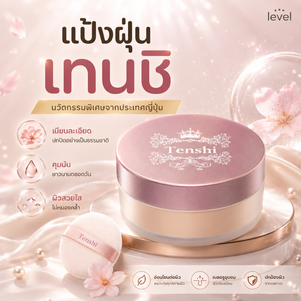 แป้งฝุ่น กิฟฟารีน แป้งฝุ่นเทนชิ ลูส พาวเดอร์ | นวัตกรรมพิเศษจากประเทศญี่ปุ่น เผยผิวเนียนใส