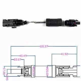 MC4 diode ไดโอด ขั้วต่อ กันไฟย้อน.10A, 30A ขั้ว +