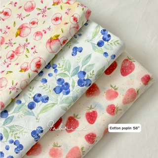 Aom Fabrics🌷No.1570-1572 คอตตอนป๊อปลิน หน้ากว้าง 58 นิ้ว เนื้อดี ใส่สบายมากกก