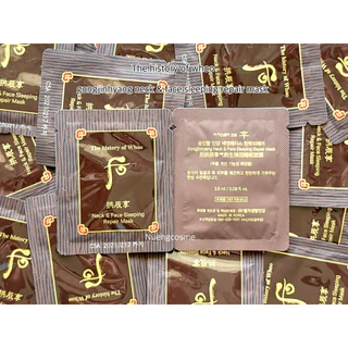 🧡(มาสก์หน้าเเละลำคอ)The Whoo gongjinhyang neck & face sleeping repair mask