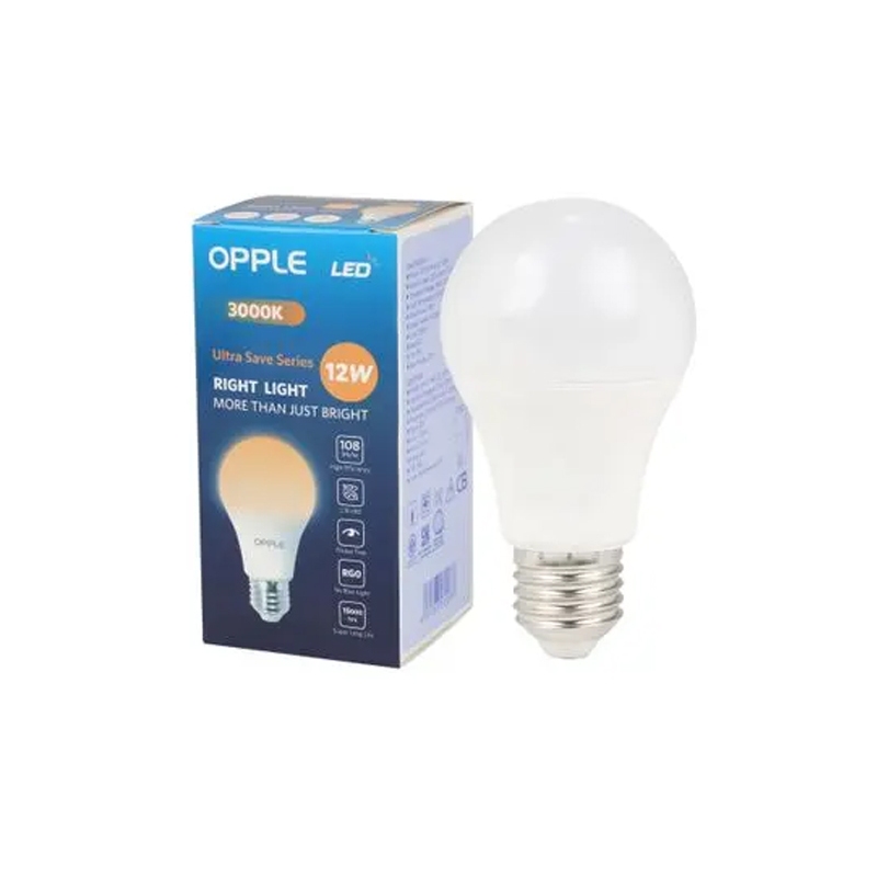 OPPLE(ออปเปิ้ล) EM 12W แสงวอมไวท์ , ES 12W-14W แสงวอมไวท์