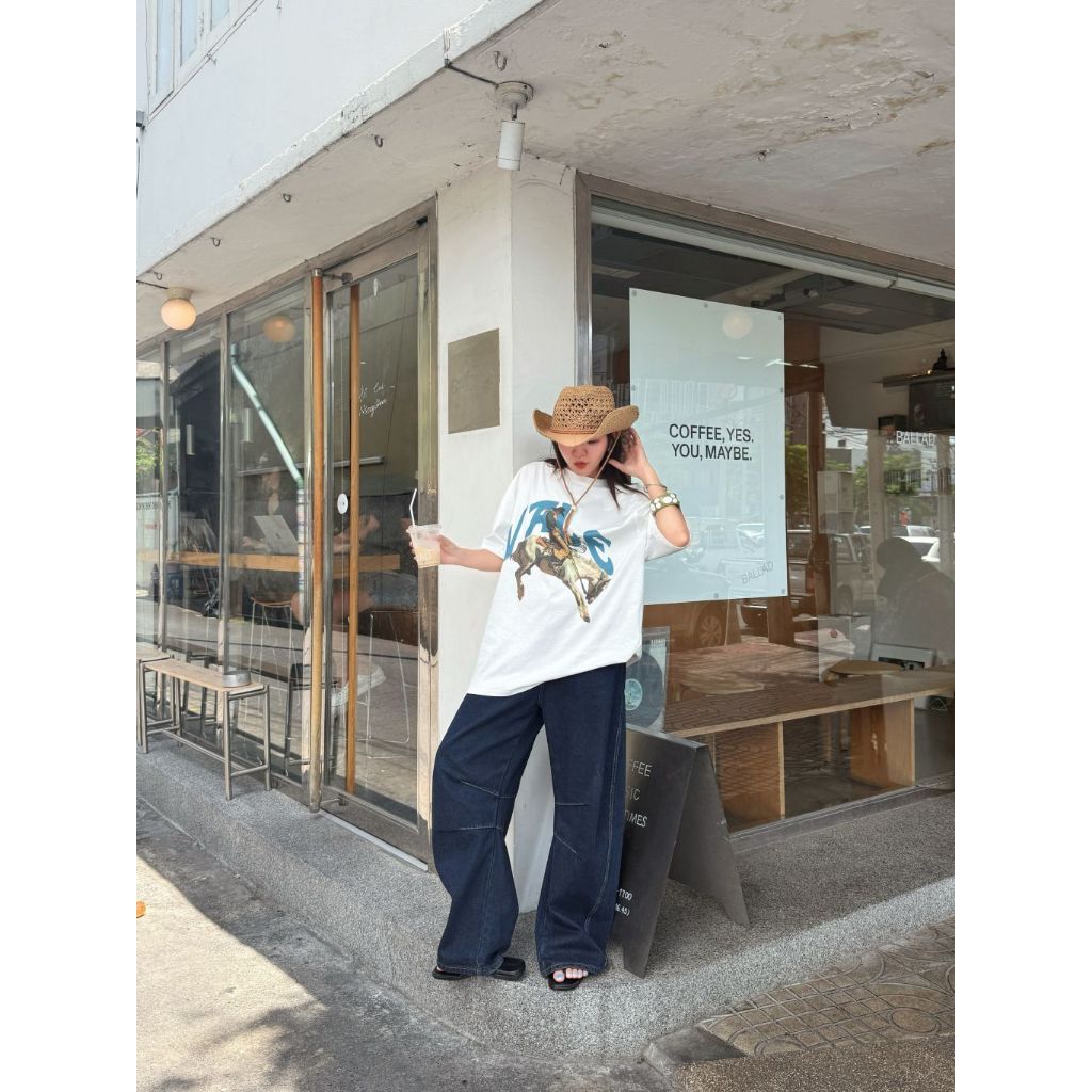 RIDENO TEE - เสื้อยืดเเเขนสั้น งานสกรีนลาย (ส่งด่วน)