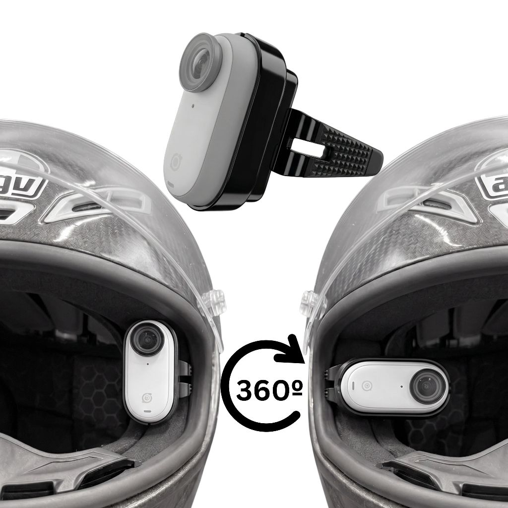 Motoradds ที่ยึดกล้องในหมวกกันน็อก (In-Helmet Mount for Insta 360 Go 3s)