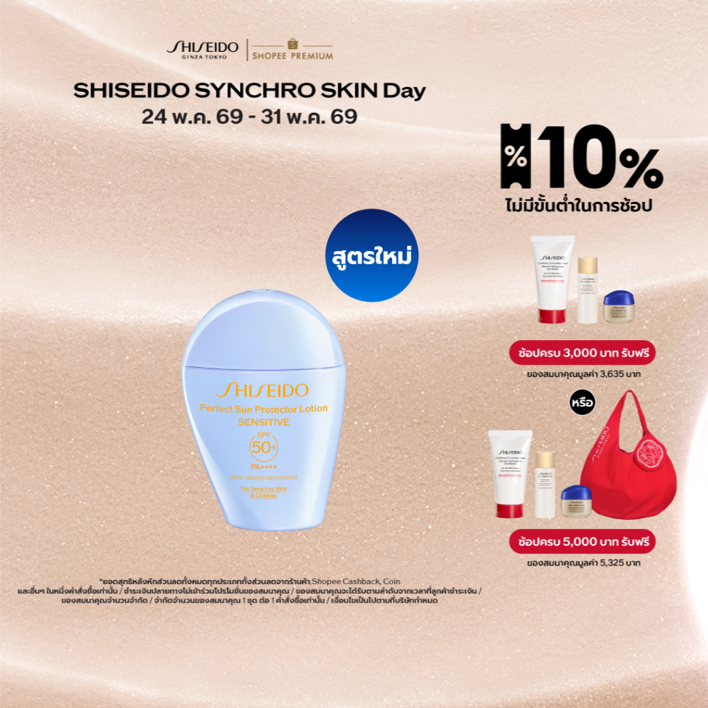 SHISEIDO PERFECT SUN PROTECTOR LOTION SENSITIVE 50ML