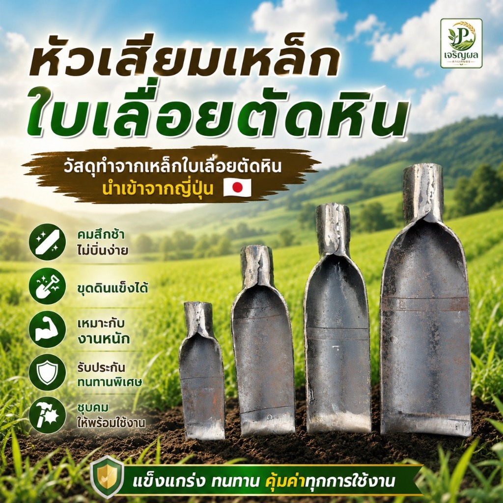 เสียมเหล็กแหนบ​ ใช้ขุดดิน​ เสียม เสียมดายหญ้า