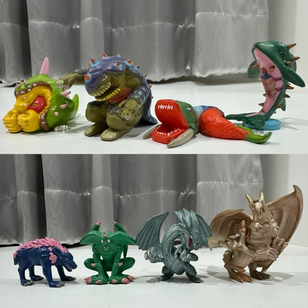 Yugioh Figure รวมมอนสเตอร์ 8 ตัว งานปี 2000 สภาพเก่าเก็บ