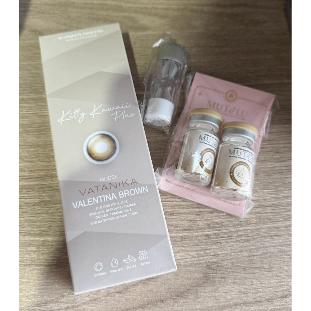 [ค่าสายตา -2.50] 2คู่ VALENTINA Brown + Mutelu Sarika คอนแทคเลนส์ (ทำเลสิกแล้วไม่ได้ใช้/ขอส่งต่อ)