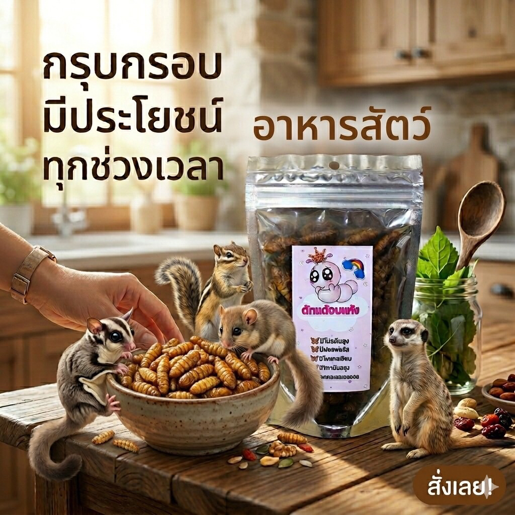 ดักแด้อบแห้งหอมมัน 30กรัม
