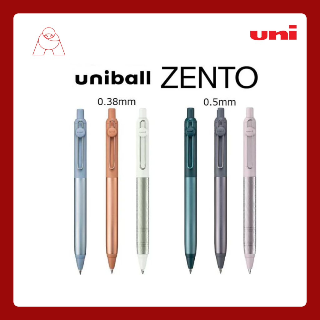 Uni-ball Zent Flow Model 0.38 mm. / 0.5 mm.(หมึกสีดำ)