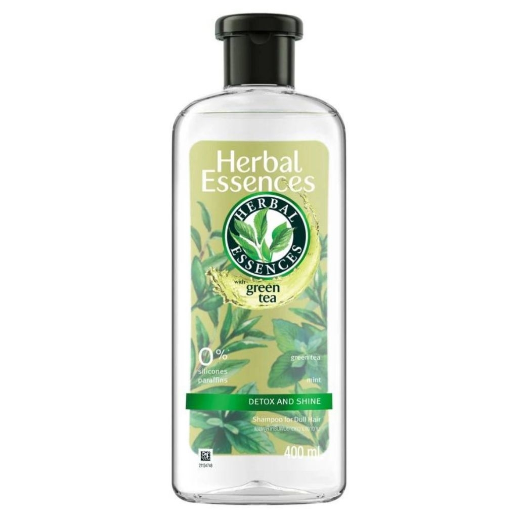 ขายดี แชมพูชาเขียว Herbal Essences Shampoo เฮอร์บัล เอสเซนส์ ดีท็อกซ์แอนด์ชายน์ 400 ml