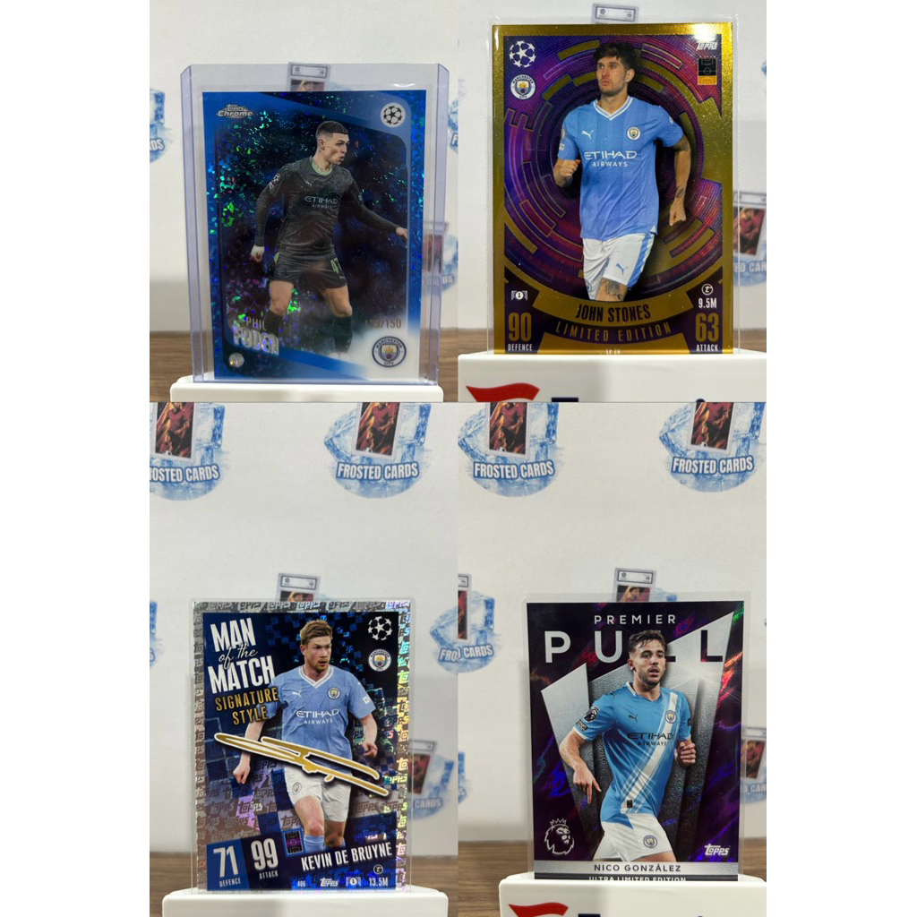 การ์ดบอล Man City หลากหลายรุ่น