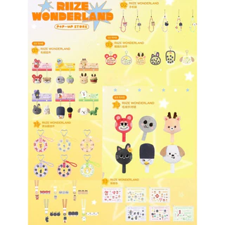 พร้อมส่ง ✨ RIIZE WONDERLAND POP-UP IN SHANGHAI MD - hand mirror / keyring / cushion
