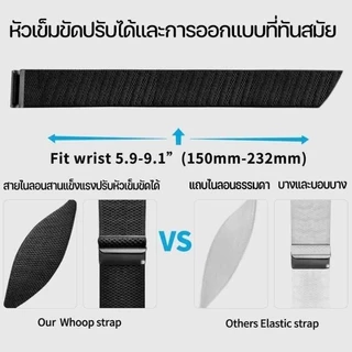 COD สายนาฬิกาไนลอนถัก เข้ากับ WHOOP 4.0/5.0 สวมใส่สบาย ผ้าคุณภาพดี เป็นอะไหล่เสริมที่ใช้งานได้ยาว