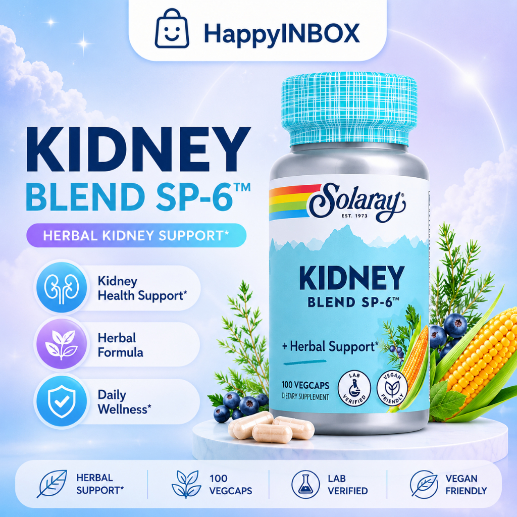 Solaray Kidney Blend SP-6 | Herbal Kidney Support | Detox & Cleansing Formula 100 VegCaps