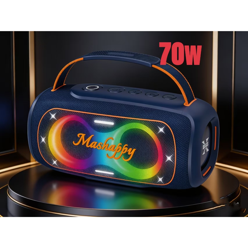 MASHAPPYลำโพงบลูทูธกำลัง70 วัตต์แบตในตัว(มีช่องเสียบไมค์)รุ่นMH-S780