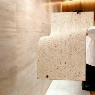 ผนังตกแต่งลายหิน Travertine รุ่น WPP1 ตกแต่งได้หลายพื้นผิว คุณภาพดี ทนทาน