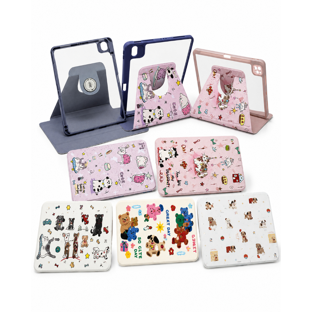 MUMU Leather Case เคส iPad Gen10/11 Air4-7 Pro11 ฝาพับหมุน 360° มีช่องปากกา