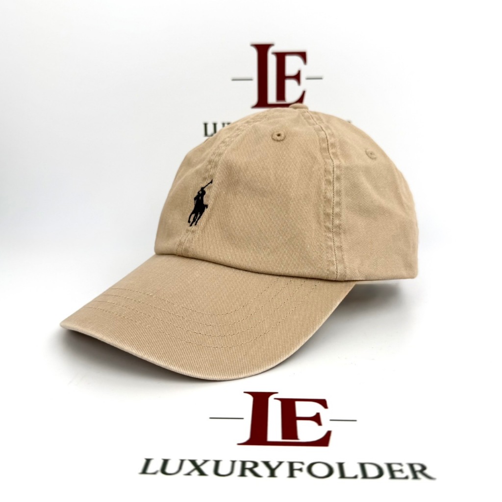 หมวก POLO  Ralph Lauren chino baseball cap 710548524 (005) Nubuck/Rel สแกนเช็คของแท้ได้ ของแท้ 100%