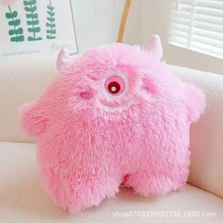 (DD shöp) ตุ๊กตามอนสเตอร์ก้อนขน Fluffy Monster นุ่มนิ่ม สำหรับตกแต่งห้อง