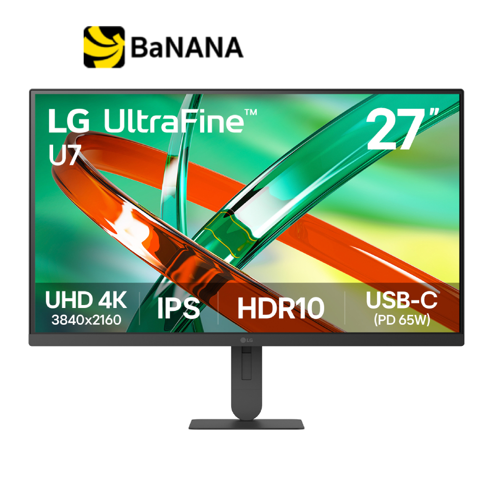 จอมอนิเตอร์ LG UltraFine 27U730B-B (IPS 4K USB-C 90W) by Banana IT