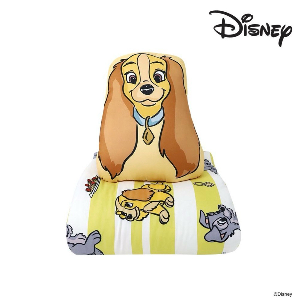 MOMENTO CUSHION DISNEY + BLANKET - หมอนอิง + ผ้าห่ม Disney ลาย Lady and the Tramp