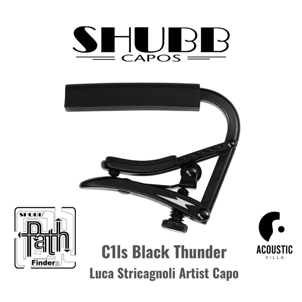 Shubb Capo C1ls Luca Stricagnoli Black Thunder Artist Capo