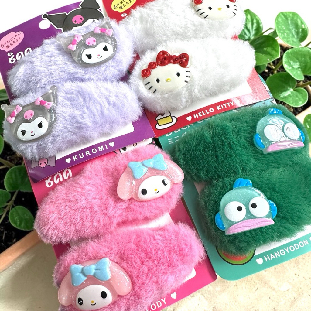 งานใหม่ พร้อมส่ง กิ๊บแป๊ก ซานริโอ ลายการ์ตูนสุดน่ารัก กิ๊บเป๊าะแป๊ะ มายเมโลดี้ คุโรมิ น้องคิตตี้ ฮัง