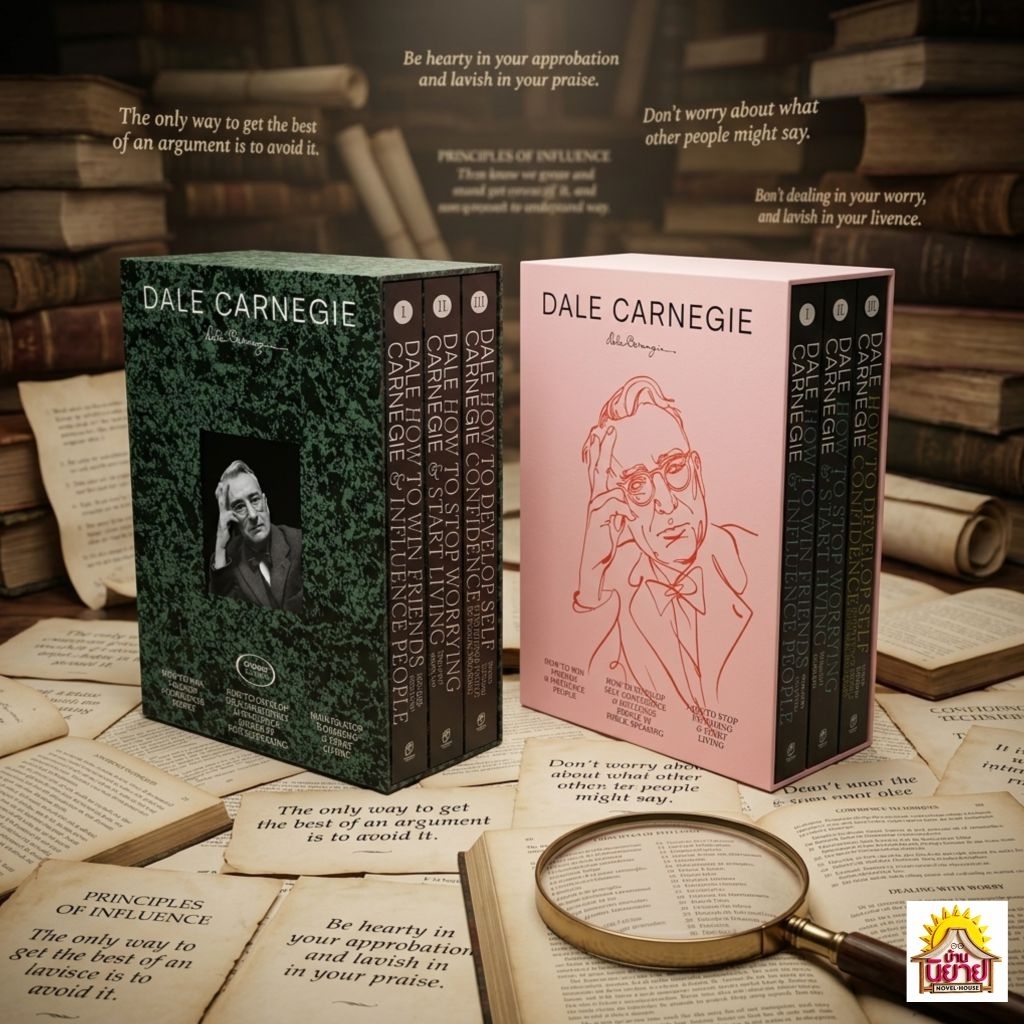 หนังสือ BOX SET เดล คาร์เนกี / วิธีชนะทุกข์และสร้างสุข/วิธีชนะมิตรและจูงใจคน/การพูดในที่ชุมนุม/แปลโดยอาษา ขอจิตต์เมตต์