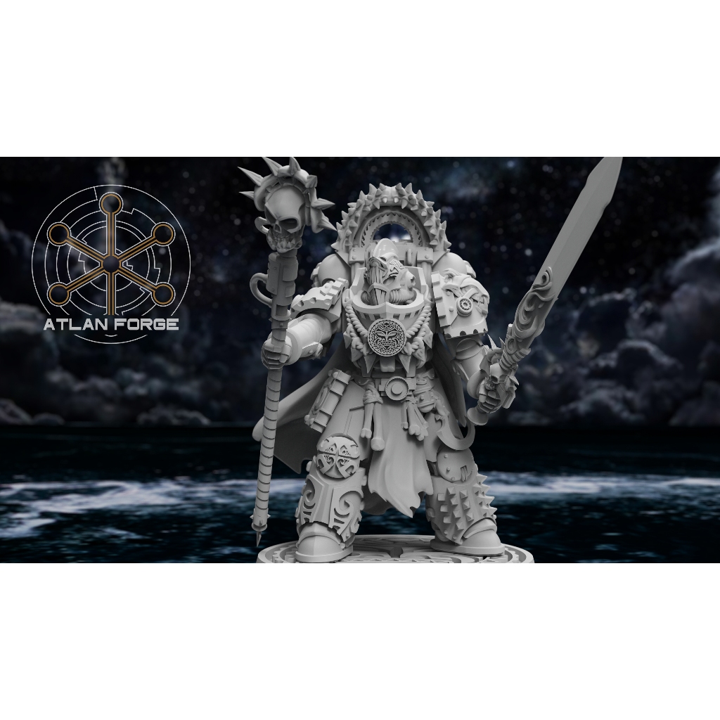Wai Toa Ruānuku (Mage) งาน Resin Miniature Model สำหรับ Tabletop Board Game ตั้งโชว์