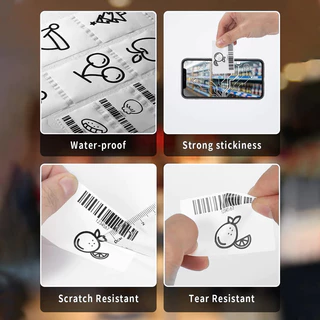 สติกเกอร์ สติ๊กเกอร์ ฉลากยา บาร์โค้ด barcode ใบปะหน้าพัสดุ ไม่ใช้หมึก Direct thermal sticker label พร้อมส่งจากไทย