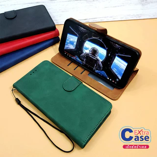 Case เคสฝาพับSamsung A06 A07 A02 A02S A03 A03S A04S A12(5G) A13(4G) A13(5G) A20 A23 A22 มีช่องใส่การ์ด มีตัวล็อกแม่เหล็ก