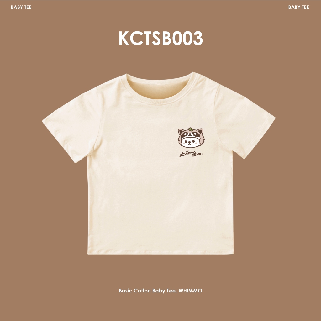 KIM&CO Signature Screen Print  , Basic Cotton Baby Tee, WHIMMO (KCTSB003) เสื้อ baby tee ผ้าคอตตอน ใส่สบาย
