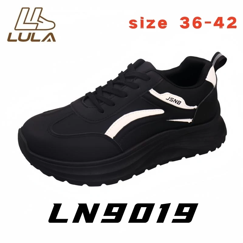 [LN9019] รองเท้ากีฬาสำหรับผู้หญิง รองเท้าลำลองสำหรับใส่ทุกวัน พื้นรองเท้าหนา สวมใส่สบาย มีไซส์ 36-42