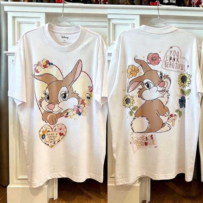 bambi เสื้อยึด ผ้าเทคโนโลยี จากอเมริกา พิมพ์ลาย miss bunny เสื้อยืด oversize เหมาะ ผู้หญิง และ ผู้ชาย  5.26