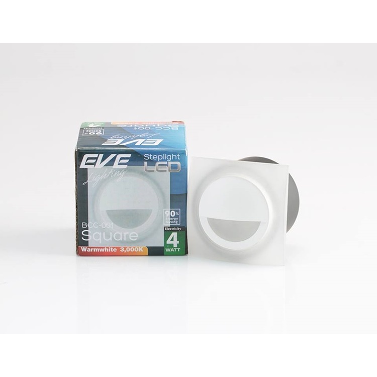 โคมฝังผนัง LED BCC-001 หน้ากลม/หน้าเหลี่ยม EVE LT WW 4W