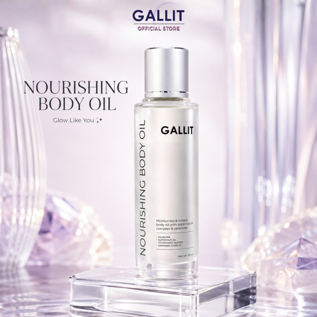 GALLIT Nourishing Body Oil ออยล์บำรุงผิวกาย เนื้อบางเบา ให้ผิวโกลว์ชุ่มชื้น ดูสุขภาพดี