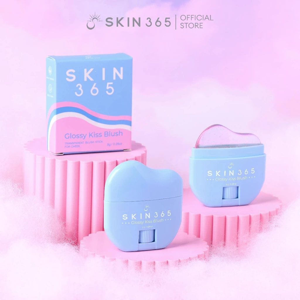 SKIN365 GLOSSY KISS BLUSH บลัชออนเปลี่ยนสีตามค่า pH thumbnail 9