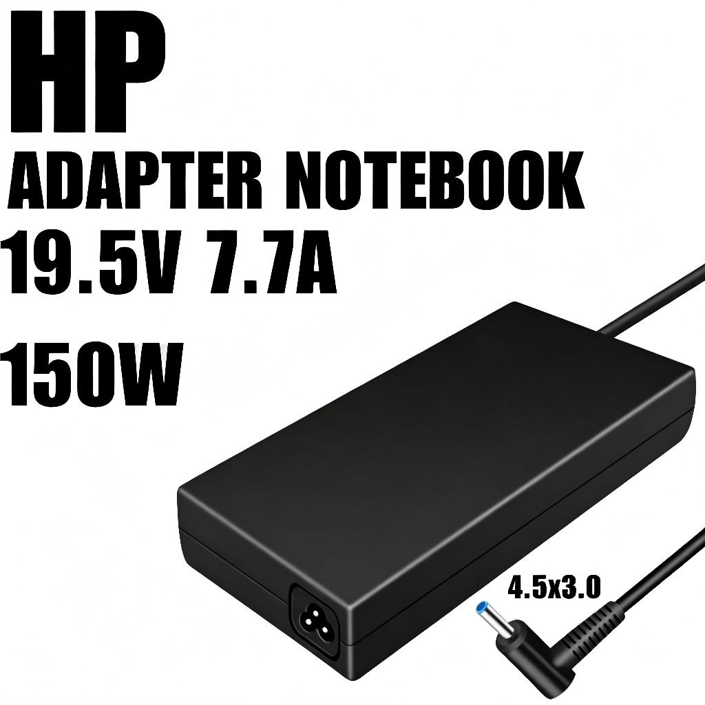 ใช้ได้กับHP 150W 19.5v 7.7a หัว 4.5 * 3.0 mm สายชาร์จ อะแดปเตอร์ ชาร์จไฟ คอมพิวเตอร์ โน๊ตบุ๊ค เอชพี Notebook Adapter Cha