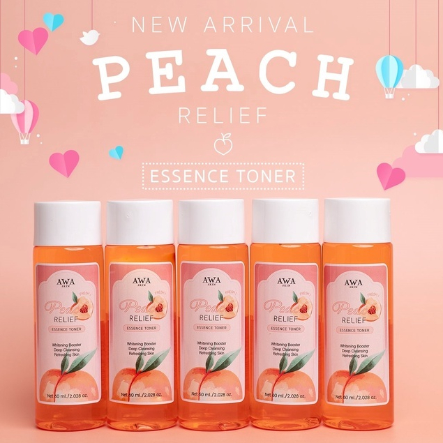 โทนเนอร์พีช TONER PEACH Relie  Essence Toner