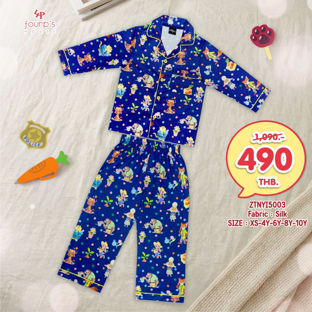ZOOTOPIA  :   ZTNYI5003  ชุดนอนเด็กผู้ชายลิขสิทธิ์แท้